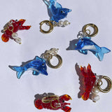 Crystal Lobster Earrings
