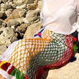 Rainbow Macramé Skirt