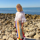 Rainbow Macramé Skirt