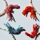 Baby Prawn Necklace Red