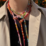 Snake Necklace Green