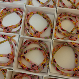 Snake Necklace Pink