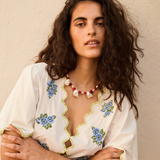 Collar Three Caracolas Coral