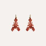 Pendientes Langosta Naranja