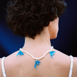 Collar Three Delfines Perlas