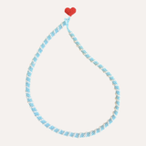 Blue Love Love Necklace