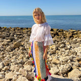 Rainbow Macramé Skirt