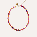 Orange and Pink Stones Necklace