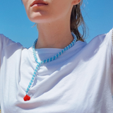 Blue Love Love Necklace