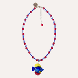 Red fish collar