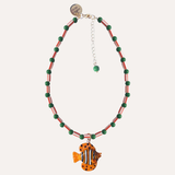 Green fish necklace