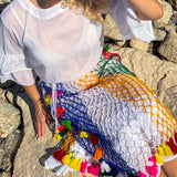 Rainbow Macramé Skirt