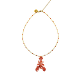 Collar Mini Langosta Naranja