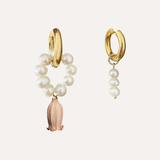 Pendientes Asimetricos Pink Campanilla