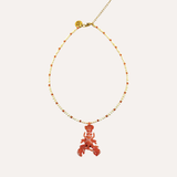 Baby Lobster Necklace Orange