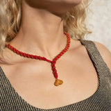 Collar Love Love Burdeos