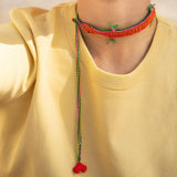 Reversible Crocodile Necklace