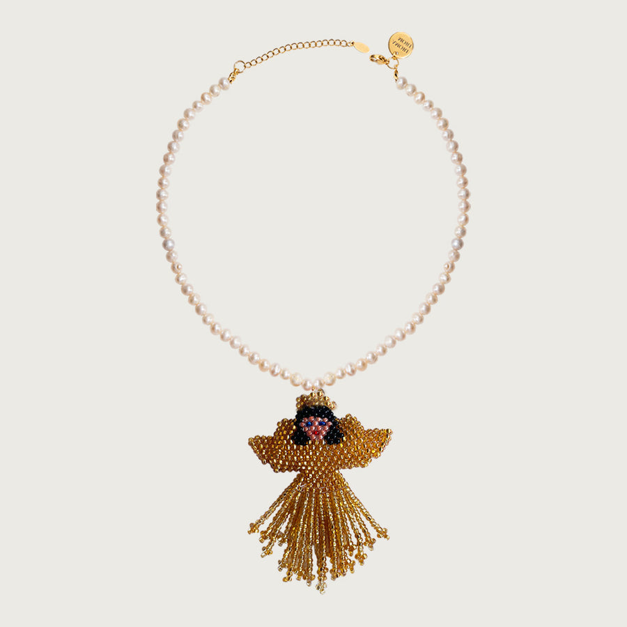 Golden Angelfish Necklace