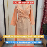 Vestido Envolvente Salmon