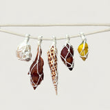 Cinturon Caracolas Macrame Blanco