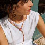 Snake Necklace Pink