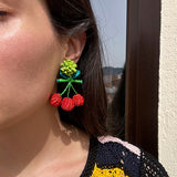 Cherry Palm Earrings