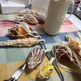 Cinturon Caracolas Macrame Vaquero