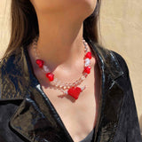 Collar Corazón Volador