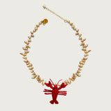 Palm Lobster Necklace