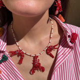 Collar Mini Gambas & Langosta Roja