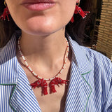 Collar Mini Two Gambas Roja