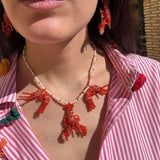 Collar Mini Gambas & Langosta Naranja