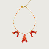 Collar Mini Gambas & Langosta Naranja