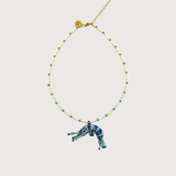 Baby Prawn Necklace Blue