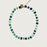 Collar Piedras Azules y Verdes