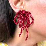 Pendientes Lazo Rojo
