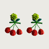 Cherry Palm Earrings