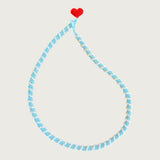 Collar Love Love Azul