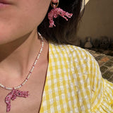 Pink Gamba Earrings