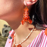 Pendientes Langosta Naranja