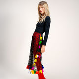 Falda Black Macramé
