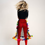 Falda Black Macramé