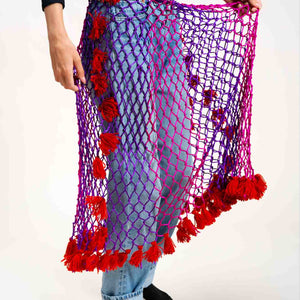 Falda Berry Macramé