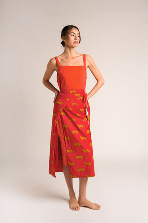 Vestido Reversible Rojo