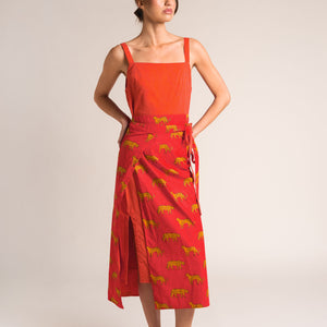 Vestido Reversible Rojo