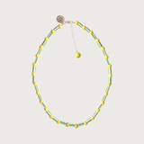 Yellow glass necklace