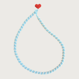 Blue Love Love Necklace