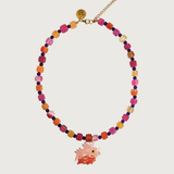Collar Pez Transparente Rojo