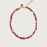 Collar Piedras Naranjas y Rosas
