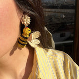 Palm Bee Earrings